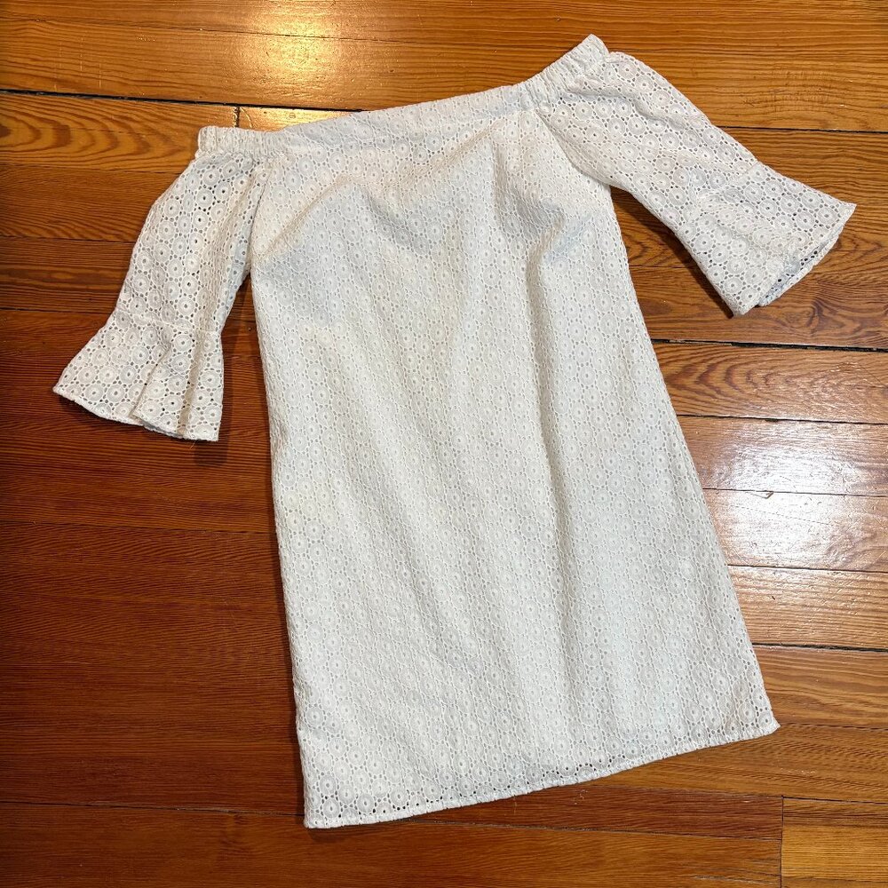 Conrad C White Eyelet Dress